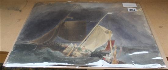 19thC copy after Turner The Storm